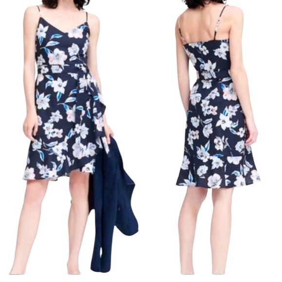 Banana Republic Dresses & Skirts - Banana Republic Ruffled Faux Wrap Dress 16
Floral Belted Resort Vacation Cruise